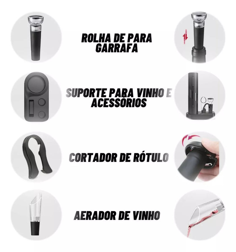 Abridor De Garrafa Automático Elétrico + BRINDE ESPECIAL