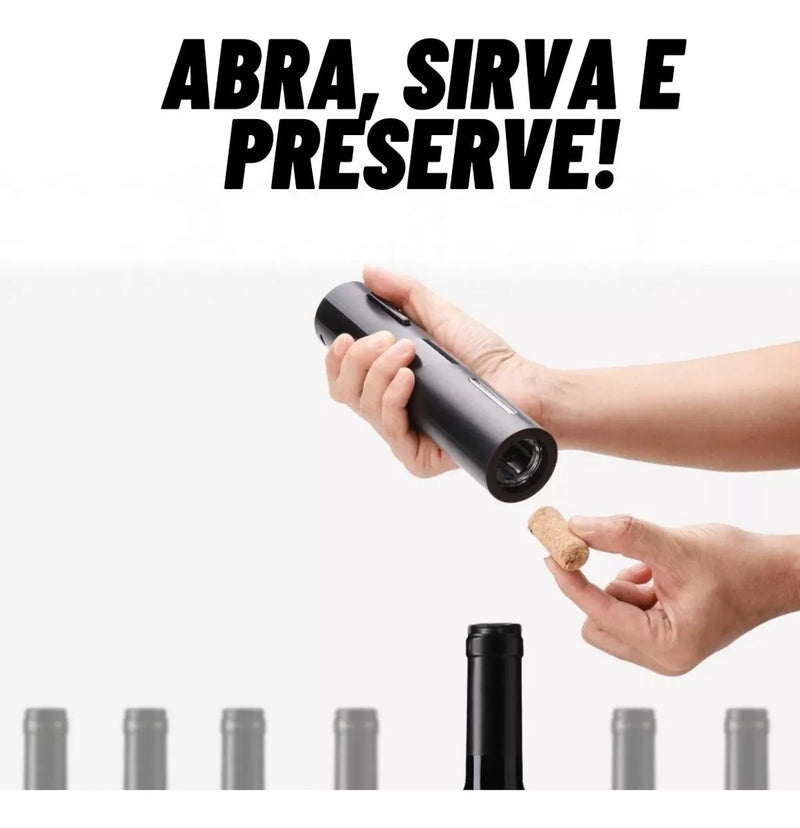 Abridor De Garrafa Automático Elétrico + BRINDE ESPECIAL