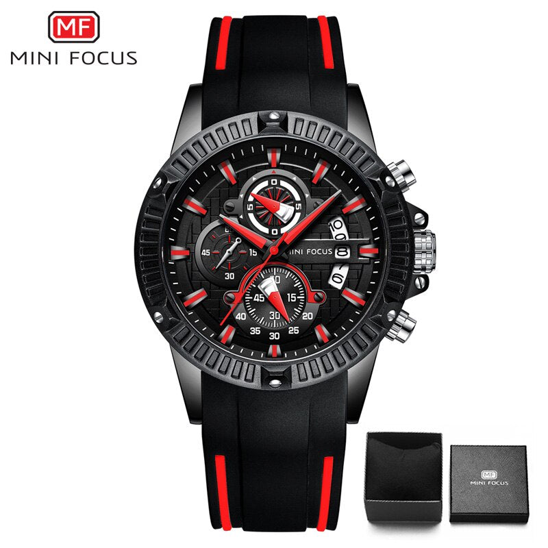 Relógio Masculino MINIFOCUS Cronógrafo Esportivo Quartzo Original