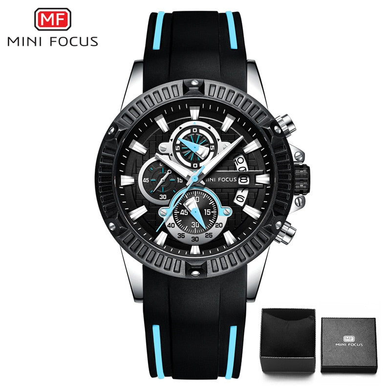 Relógio Masculino MINIFOCUS Cronógrafo Esportivo Quartzo Original