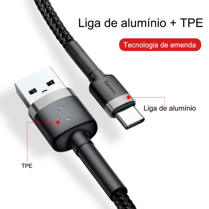 Baseus Cabo Rápido Usb Para Tipo- C